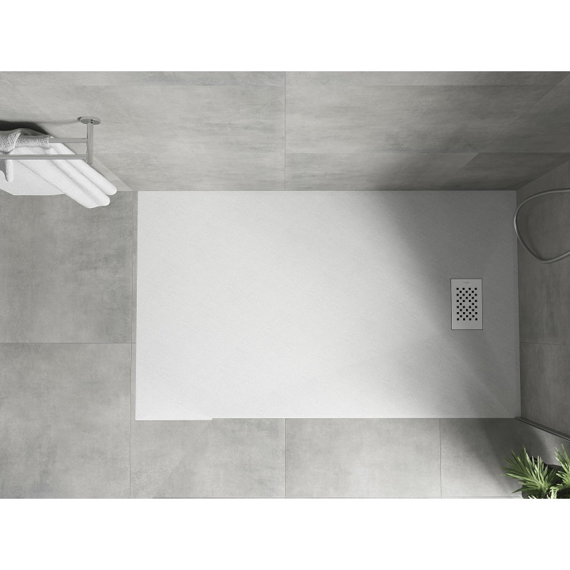Mexen Hugo stačiakampis dušo padėklas SMC 150 x 80 cm, baltas, balta danga - 42108015-W