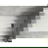 Mexen Hugo stačiakampis SMC 170 x 80 cm, baltas, auksinė grotelė - 42108017-G
