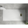 Mexen Hugo stačiakampė SMC 180 x 80 cm dušo padėklas, baltas, dangtis auksinis - 42108018-G