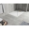 Mexen Hugo stačiakampis dušo padėklas SMC 100 x 90 cm, baltas, auksinė uždanga - 42109010-G