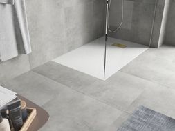 Mexen Hugo stačiakampis dušo padėklas SMC 120 x 90 cm, baltas, auksinė maskavimo juosta - 42109012-G