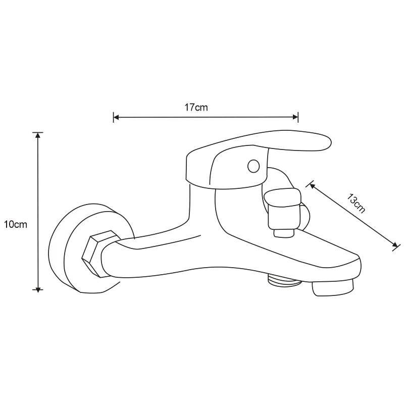 Mexen Erica R72 vonios komplektas, chromas - 746403R72-00