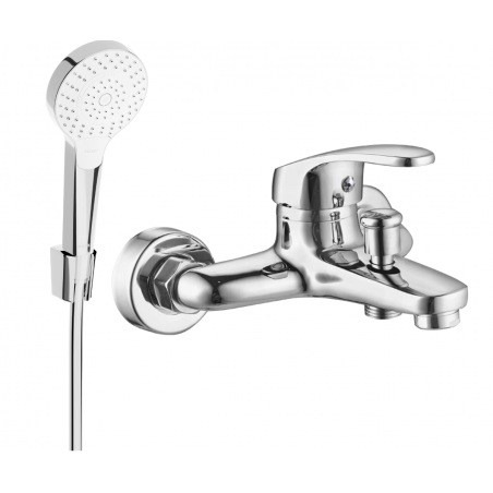 Mexen Erica R05 vonios maišytuvas su dušo rinkiniu, chromas - 74643R05-00