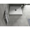 Mexen Hugo kvadratinis dušo padėklas SMC 100 x 100 cm, baltas, Inox dangtis - 42101010-X