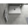 Mexen Hugo stačiakampis SMC dušo padėklas 100 x 100 cm, baltas, inox dangtelis - 42101010-X