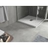 Mexen Hugo kvadratinis dušo padėklas SMC 100 x 100 cm, baltas, Inox dangtis - 42101010-X