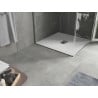 Mexen Hugo kvadratinis dušo padėklas SMC 100 x 100 cm, baltas, Inox dangtis - 42101010-X