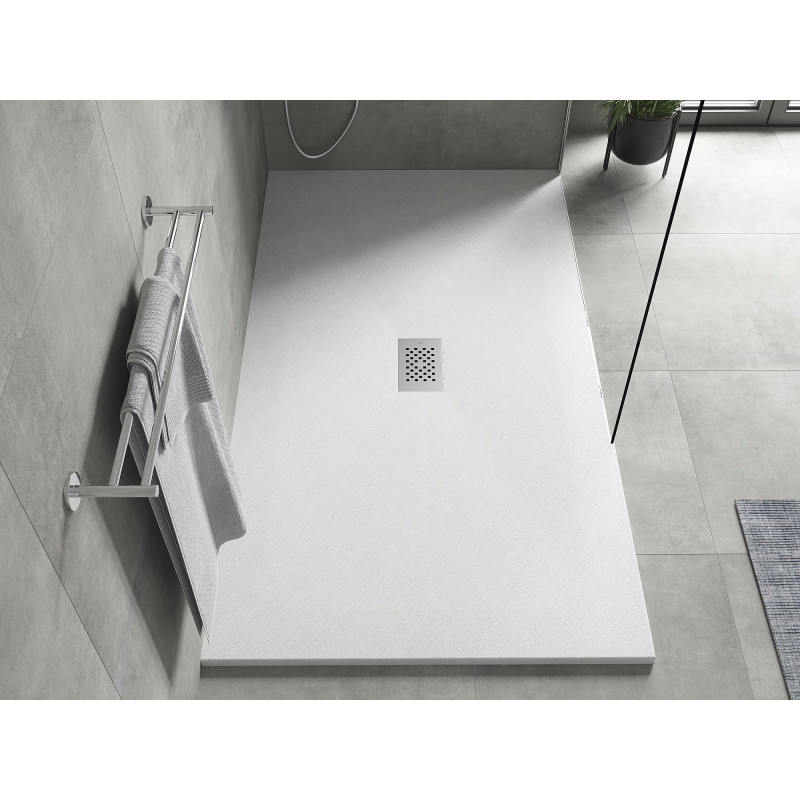 Mexen Hugo stačiakampis dušo padėklas SMC 150 x 100 cm, baltas, inox dangtelis - 42101015-X