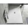 Mexen Hugo stačiakampė dušo padėklė SMC 150 x 100 cm, balta, dangtelis inox - 42101015-X