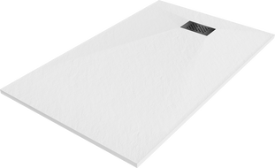 Mexen Hugo rectangularus dušas SMC 150 x 70 cm, baltas, juoda maskuotė - 42107015-B