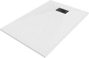 Mexen Hugo stačiakampė dušo kabina SMC 100 x 80 cm, balta, juodas dangtelis - 42108010-B