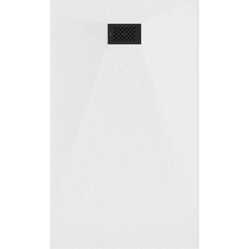 Mexen Hugo stačiakampis dušo padėklas SMC 140 x 80 cm, baltas, juodas dangtelis - 42108014-B