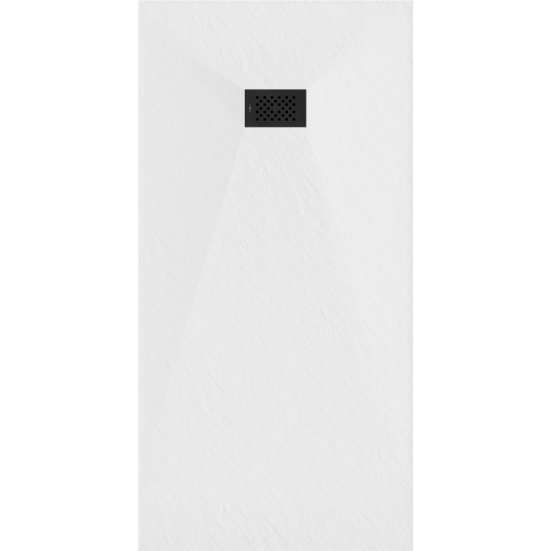 Mexen Hugo stačiakampis dušo padėklas SMC 170 x 80 cm, baltas, juodas dangtelis - 42108017-B