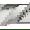 Mexen Hugo stačiakampė SMC dušo kabina 180 x 90 cm, balta, juodas dangtis - 42109018-B