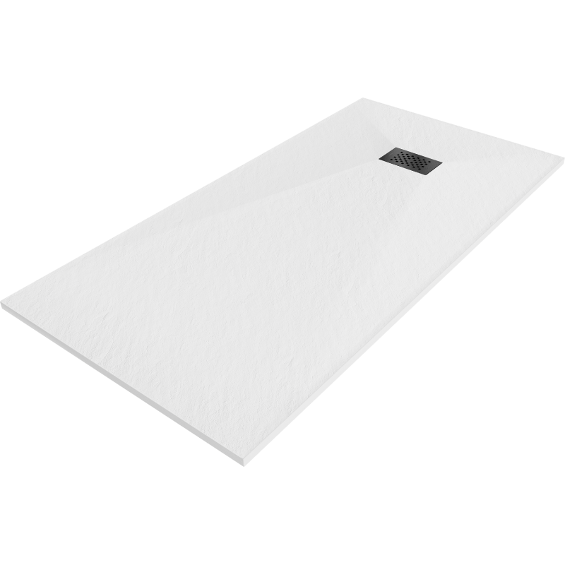 Mexen Hugo stačiakampis SMC dušo padėklas 180 x 90 cm, baltas, juoda dangtelis - 42109018-B