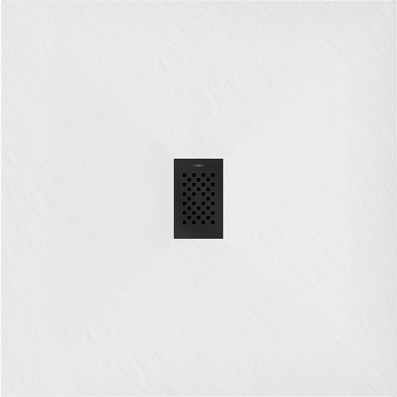 Mexen Hugo kvadratinis dušo padėklas SMC 100 x 100 cm, baltas, juoda danga - 42101010-B