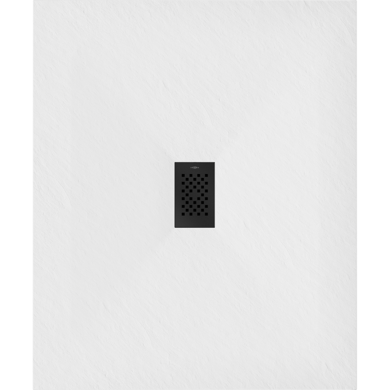 Mexen Hugo stačiakampis dušo padėklas SMC 110 x 100 cm, baltas, juoda danga - 42101011-B