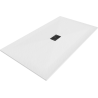 Mexen Hugo Stačiakampis dušo padėklas SMC 160 x 100 cm, baltas, juoda maskuotė - 42101016-B