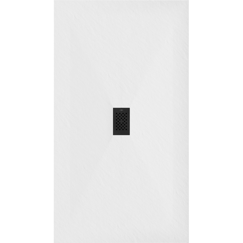 Mexen Hugo stačiakampė dušo kabina SMC 180 x 100 cm, balta, juoda dangtelė - 42101018-B