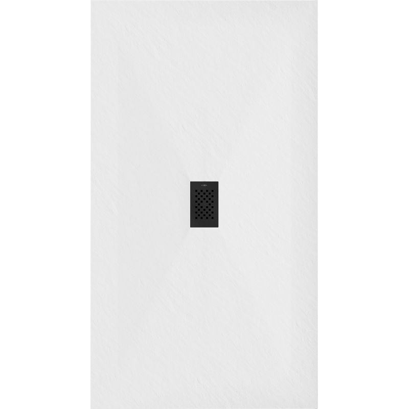 Mexen Hugo stačiakampis SMC padėklas 200 x 100 cm, baltas, juodas dangtis - 42101020-B