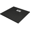 Mexen Hugo kvadratinis dušo padėklas SMC 70 x 70 cm, juodas, inox dangtelis - 42707070-X
