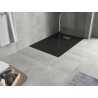 Mexen Hugo stačiakampis SMC 80 x 70 cm dušo padėklas, juodas, dangtelis inox - 42707080-X