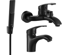 Mexen Fabia R72 vonios kambario komplektas, juodas - 746503R72-70