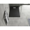 Mexen Hugo stačiakampis dušo padėklas SMC 120 x 80 cm, juodas, inox dangtelis - 42708012-X