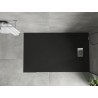 Mexen Hugo stačiakampė SMC dušo kabina 140 x 80 cm, juoda, inox danga - 42708014-X