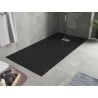 Mexen Hugo keturkampis SMC 170 x 80 cm, juodas, inox dangtis - 42708017-X