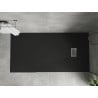 Mexen Hugo keturkampis SMC 170 x 80 cm, juodas, inox dangtis - 42708017-X
