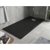 Mexen Hugo keturkampis SMC 170 x 80 cm, juodas, inox dangtis - 42708017-X