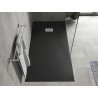Mexen Hugo stačiakampė dušo padėklas SMC 180 x 80 cm, juodas, inox dangtelis - 42708018-X