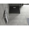 Mexen Hugo kvadratinė SMC dušo padėklas 90 x 90 cm, juoda, inox dangtelis - 42709090-X