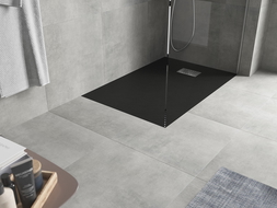 Mexen Hugo stačiakampis dušo padėklas SMC 130 x 90 cm, juodas, inox dangtelis - 42709013-X