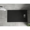 Mexen Hugo stačiakampis dušas SMC 150 x 90 cm, juodas, inox dangtelis - 42709015-X
