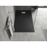 Mexen Hugo stačiakampis dušas SMC 150 x 90 cm, juodas, inox dangtelis - 42709015-X