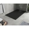 Mexen Hugo stačiakampis dušas SMC 150 x 90 cm, juodas, inox dangtelis - 42709015-X
