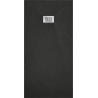 Mexen Hugo stačiakampio formos SMC dušo padėklas 180 x 90 cm, juodas, inox uždengimas - 42709018-X