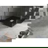 Mexen Hugo kvadratinė dušo baseinas SMC 100 x 100 cm, juodas, inox dangtis - 42701010-X