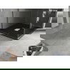 Mexen Hugo kvadratinė dušo baseinas SMC 100 x 100 cm, juodas, inox dangtis - 42701010-X