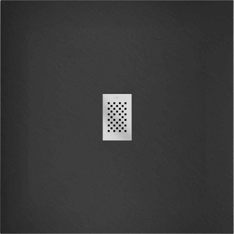 Mexen Hugo kvadratinis dušo padėklas SMC 100 x 100 cm, juodas, nerūdijančio plieno danga - 42701010-X