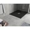 Mexen Hugo stačiakampis SMC dušo pagrindas 110 x 100 cm, juodas, inox danga - 42701011-X