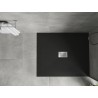 Mexen Hugo stačiakampis SMC dušo pagrindas 110 x 100 cm, juodas, inox danga - 42701011-X