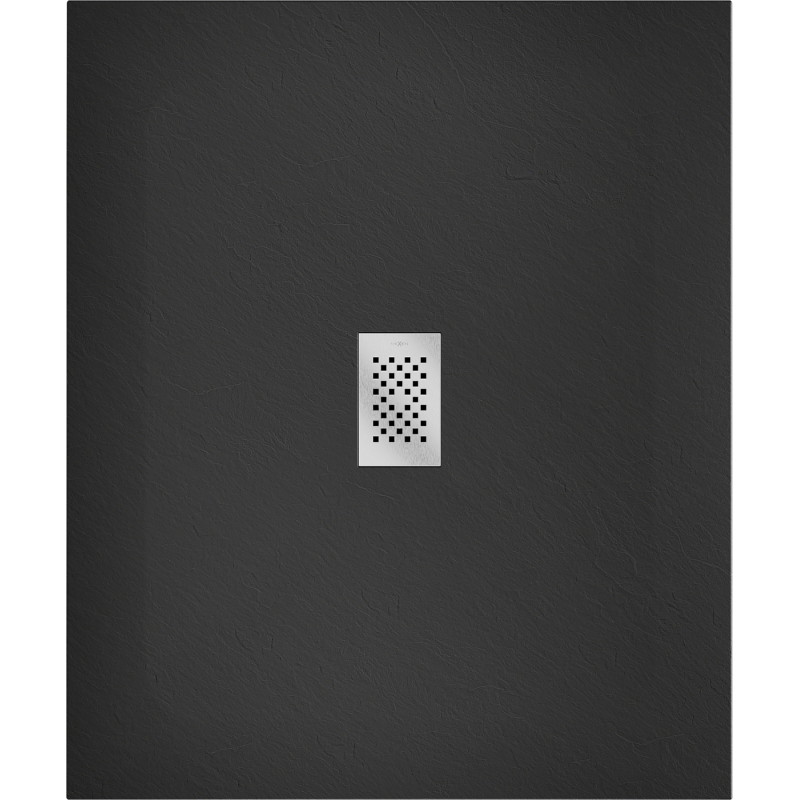 Mexen Hugo stačiakampis SMC dušo pagrindas 110 x 100 cm, juodas, inox danga - 42701011-X
