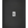 Mexen Hugo stačiakampė dušo padėklas SMC 110 x 100 cm, juoda, inox dangtelis - 42701011-X