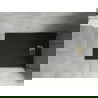 Mexen Hugo stačiakampė dušo padėklas SMC 130 x 80 cm, juodas, auksinė maskuotė - 42708013-G