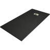 Mexen Hugo stačiakampis dušo padėklas SMC 170 x 80 cm, juodas, auksinė danga - 42708017-G