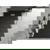 Mexen Hugo stačias kampas SMC 180 x 80 cm, juodas, auksinė danga - 42708018-G