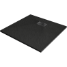 Mexen Hugo kvadratinis dušo padėklas SMC 70 x 70 cm, juodas, juoda maskuotė - 42707070-B